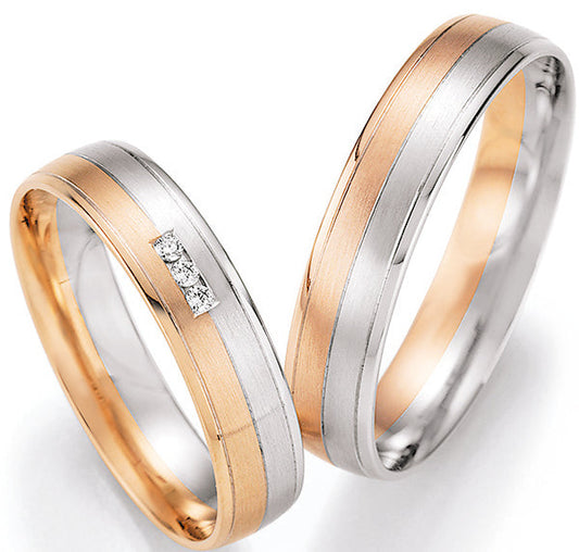 Nowotny Collection Ruesch Eheringe Honeymoon Pure Bicolor 66/43130-66/43140