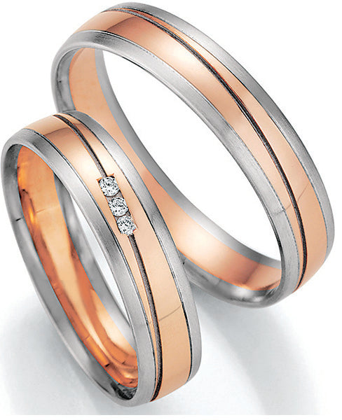 Nowotny Collection Ruesch Trauringe/Eheringe Honeymoon Pure Bicolor 66/43170-66/43180