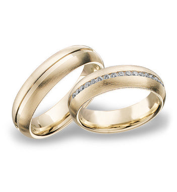 Blumer Gelbgold Trauringe - 00151-00152