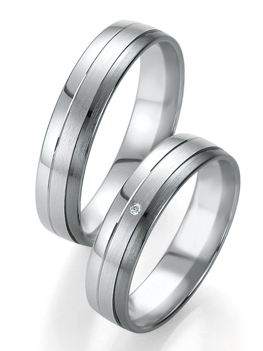 Breuning Trauringe/Eheringe Smart-Line Moonlight  48/07165-48/07166