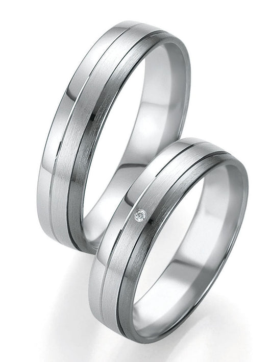 Breuning Trauringe/Eheringe Smart-Line Moonlight  48/07165-48/07166