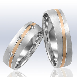 Rauschmayer Eheringe/Trauringe Elements AK 8 Bicolor 11-50489/10-50489