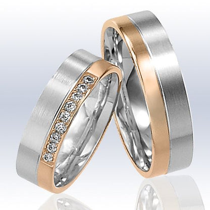 Rauschmayer Eheringe/Trauringe Elements AK 8 Bicolor 11-50555/10-50555