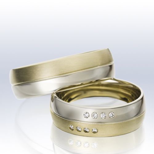 Rauschmayer Eheringe/Trauringe Elements Kollektion Bicolor (Elements Gold) 11-50617/10-50617