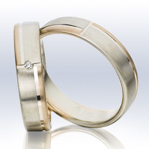 Rauschmayer Eheringe/Trauringe Elements - KL 6 Bicolor (Elements Gold) 11-50687/10-50687