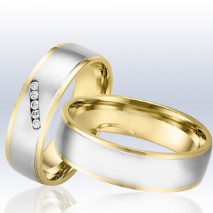 Rauschmayer Eheringe/Trauringe Elements 1 Bicolor (Elements Gold) 11-50754/10-50754