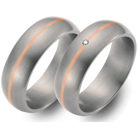 Produktbild: TitanFactory Trauringe/Eheringe 50909TR-50909B