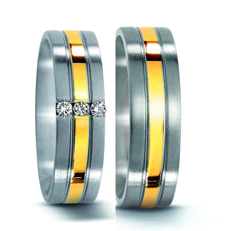 TitanFactory Eheringe/Trauringe Bicolor 50962/001/006/7101-50962/001/000/7101