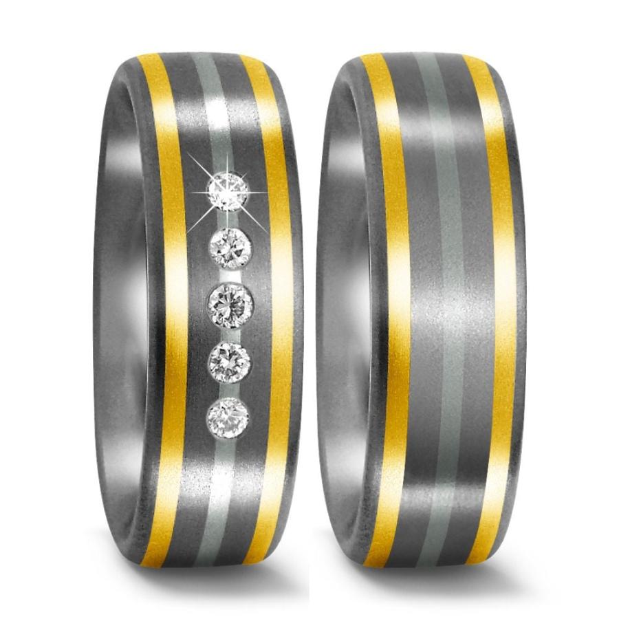 Produktbild: TitanFactory Eheringe/Trauringe Bicolor 51003/001/005/P732-50996/001/000/P732