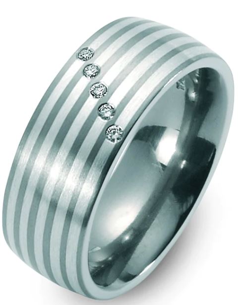 Produktbild: TitanFactory Verlobungs- Vorsteck- Solitärring Bicolor 51011/001/005/9202