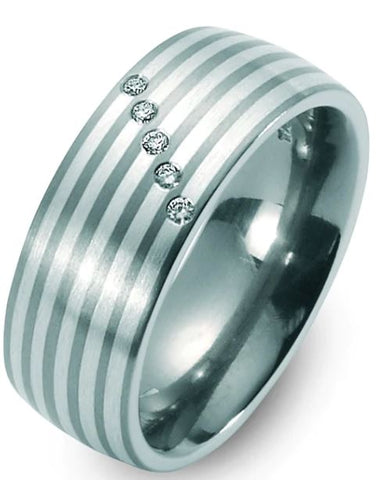 Produktbild: TitanFactory Verlobungs- Vorsteck- Solitärring Bicolor 51011/001/005/9202