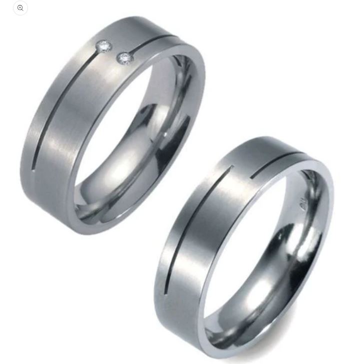 Produktbild: TitanFactory Titan Eheringe 51053-51053/B