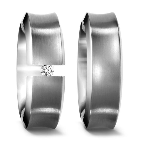 Produktbild: TitanFactory Titan Trauringe/Eheringe 51102/001/006/2000-51103/001/000/2000