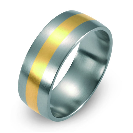 Produktbild: TitanFactory Verlobungs- Vorsteck- Solitärring Bicolor 51108/002/000/7101