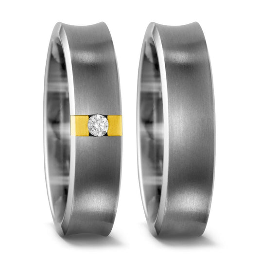 TitanFactory Eheringe/Trauringe Bicolor 51296/001/005/7201-51307/001/000/2000