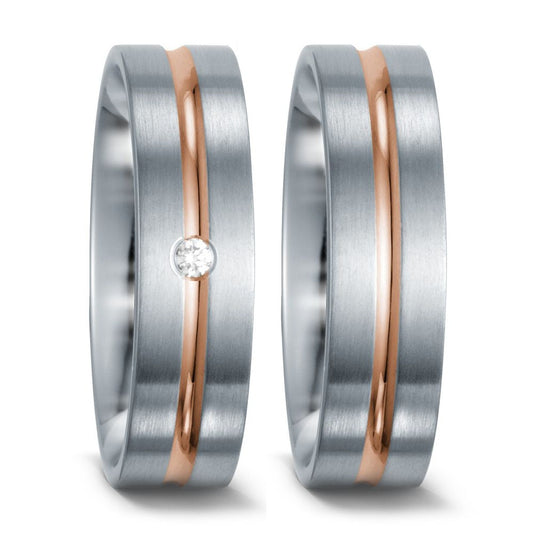 Produktbild: TitanFactory Eheringe/Trauringe Bicolor 51302/001/003/7103-51302/001/000/7103