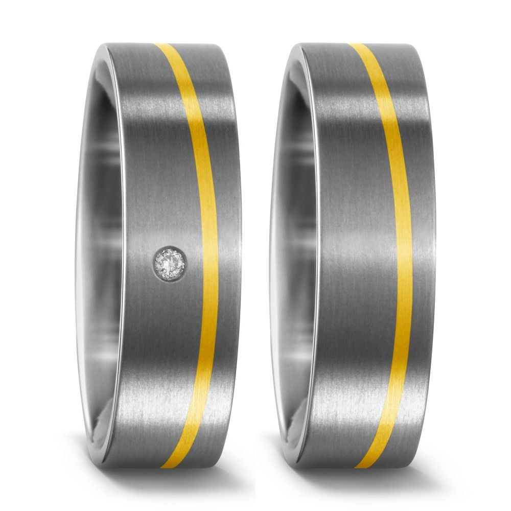 Produktbild: TitanFactory Eheringe/Trauringe Bicolor 51446/001/002/7201-51446/001/000/7201