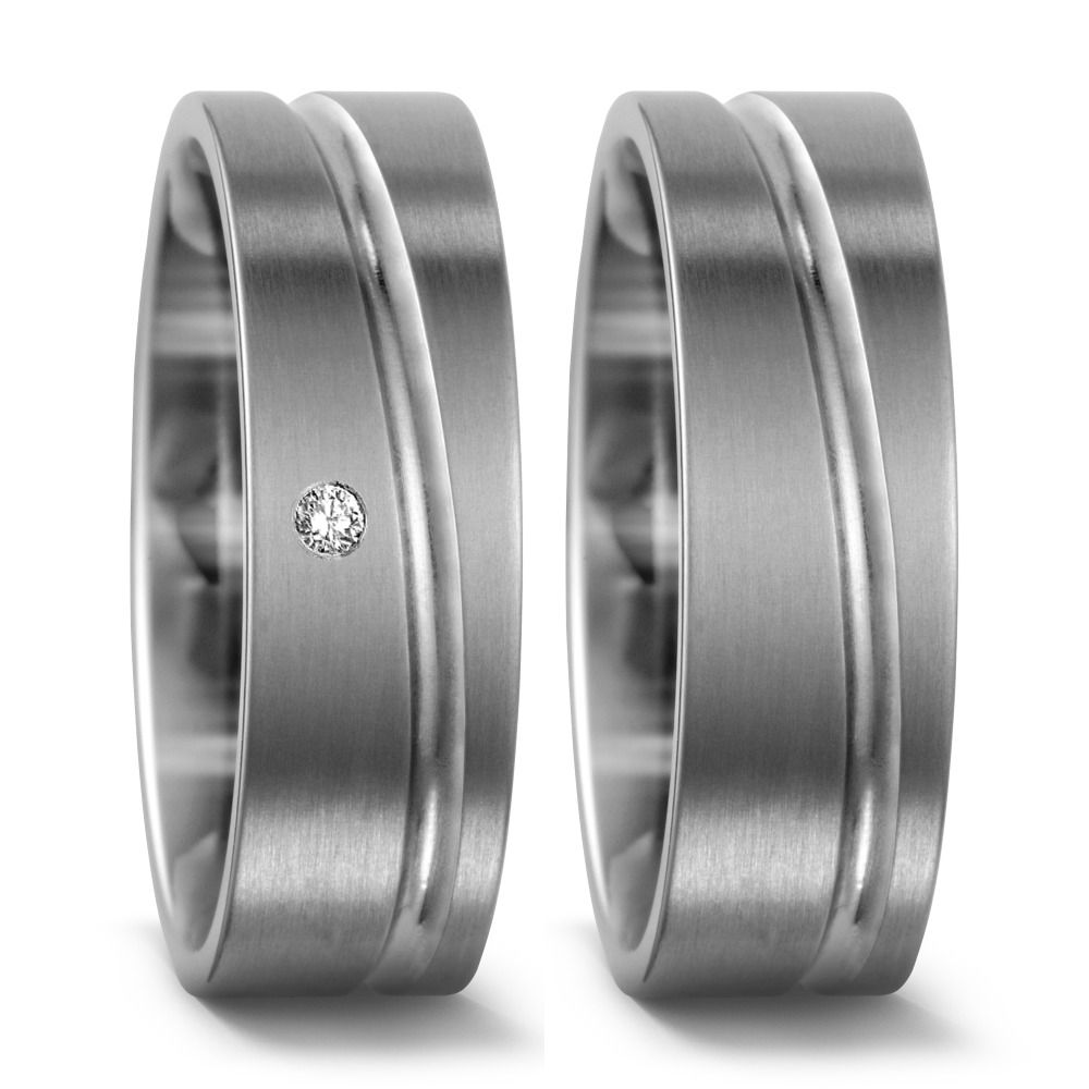 Produktbild: TitanFactory Titan Trauringe/Eheringe 51447/001/002/2000-51447/001/000/2000