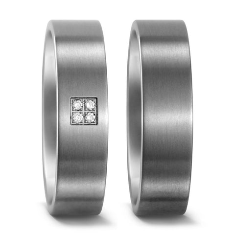 Produktbild: TitanFactory Titan Trauringe/Eheringe 51654/001/004/2000-50972/001/000/2000