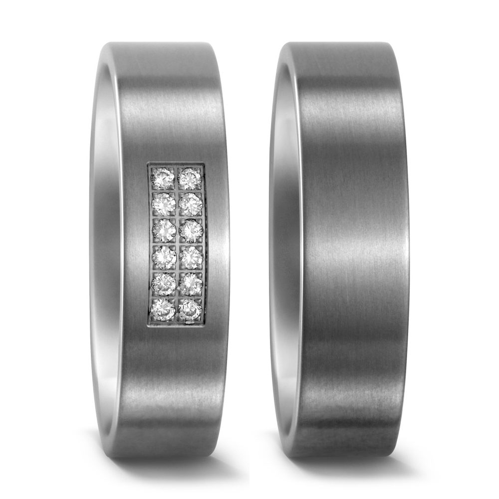 Produktbild: TitanFactory Titan Trauringe/Eheringe 51656/001/012/2000-50972/001/000/2000