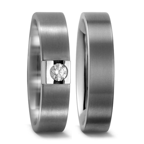 Produktbild: TitanFactory Titan Trauringe/Eheringe 51666/001/010/2000-51812/001/000/2000