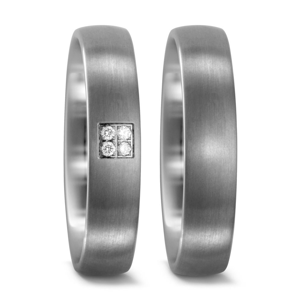 Produktbild: TitanFactory Titan Trauringe/Eheringe 51675/001/004/2000- 51813/001/000/2000