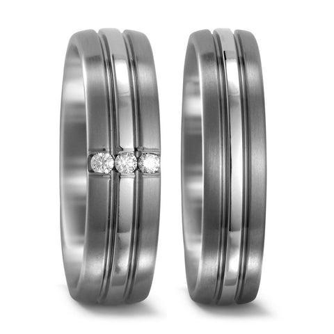 Produktbild: TitanFactory Titan Trauringe/Eheringe 51714/001/006/2000-51715/001/000/2000