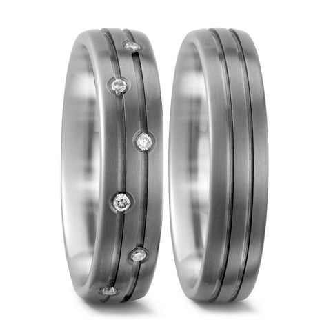 Produktbild: TitanFactory Titan Trauringe/Eheringe 51735/001/007/2000-51731/001/000/2000