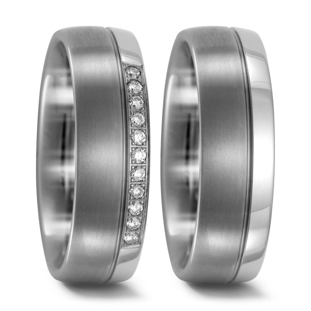 Produktbild: TitanFactory Titan Trauringe/Eheringe 51904/001/011/2000-51905/001/000/2000