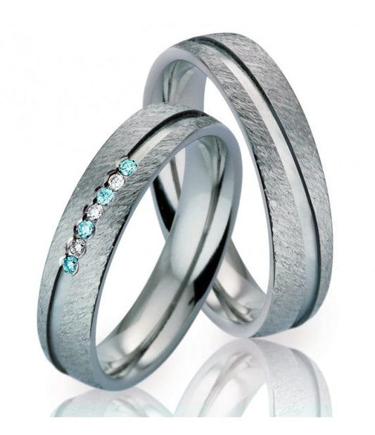 TitanFactory Trauringe/Eheringe 51923/009B/W