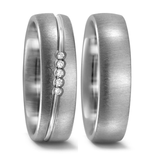 Produktbild: TitanFactory Titan Trauringe/Eheringe 51943/008/005/2000-51813/008/000/2000