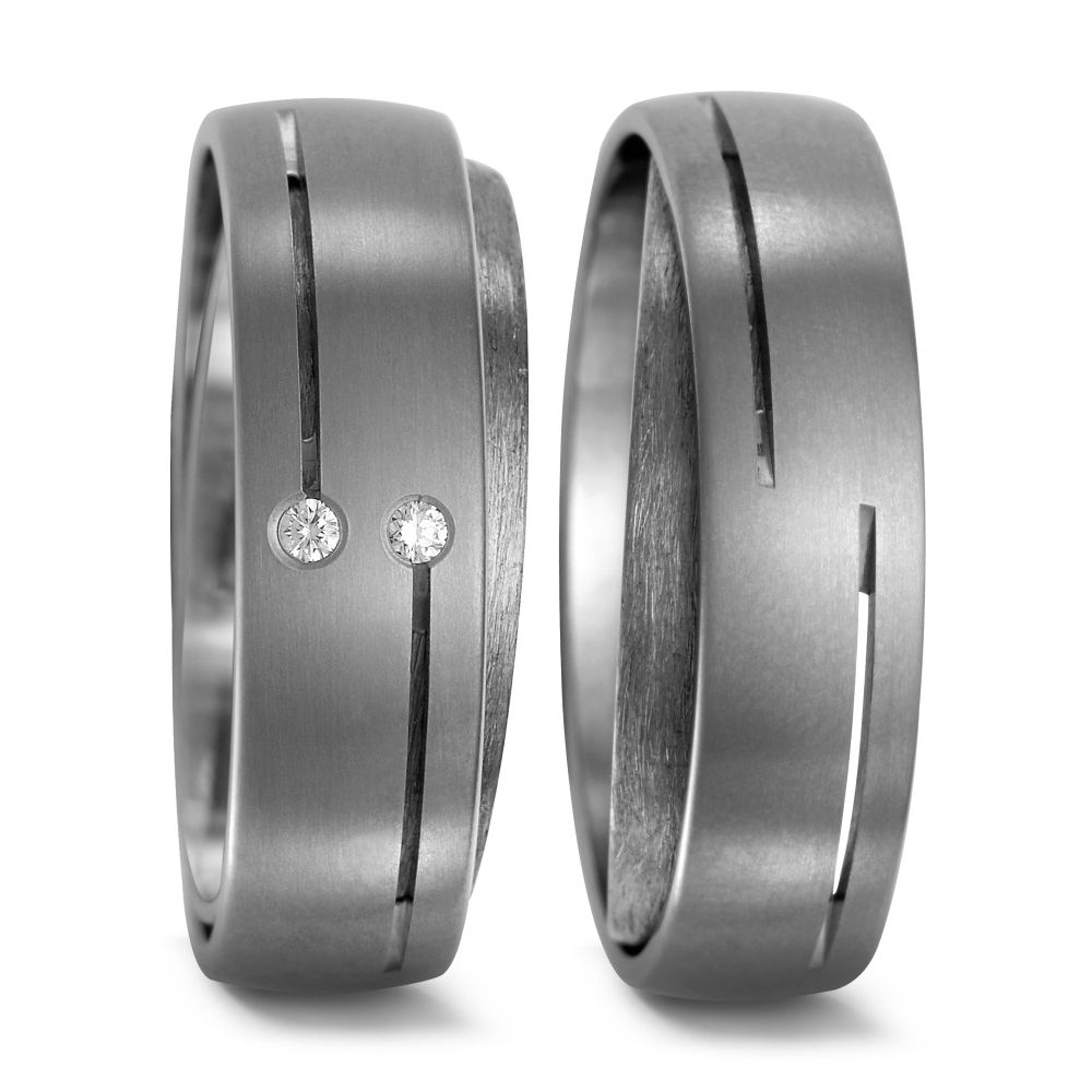 Produktbild: TitanFactory Titan Trauringe/Eheringe 51962/001/003/2000-51962/001/000/2000