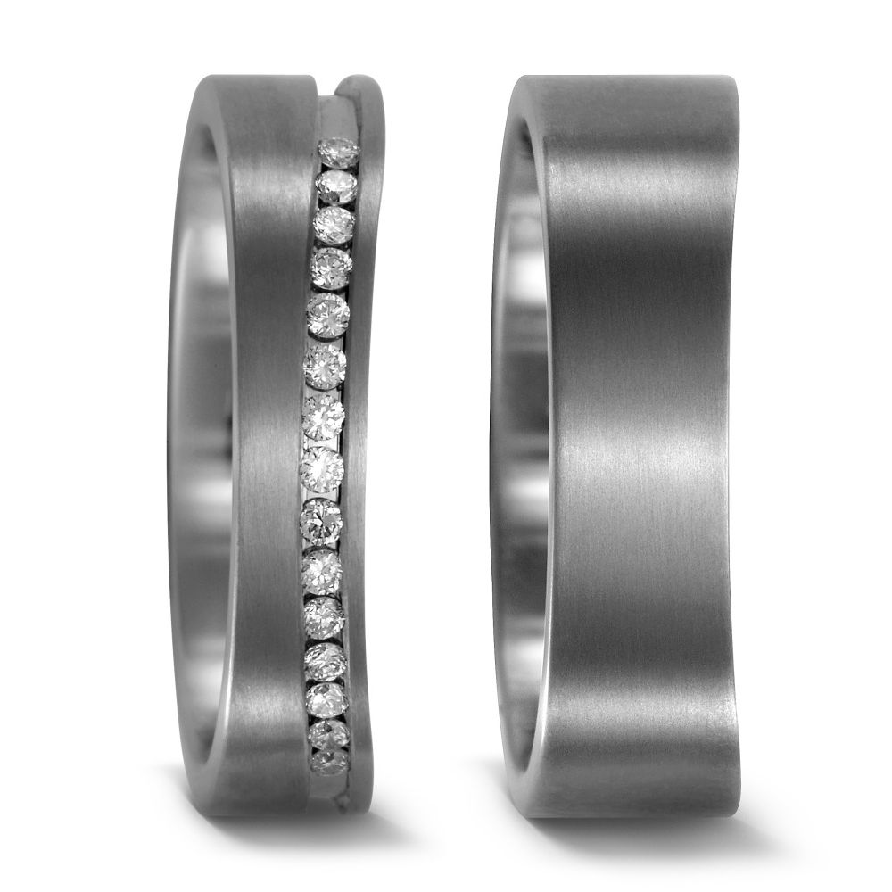 Produktbild: TitanFactory Titan Trauringe/Eheringe 51977/001/015/2000-51983/001/000/2000