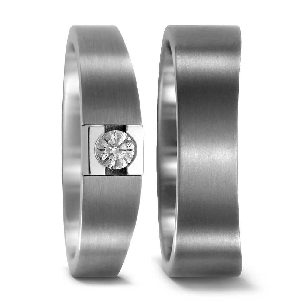 Produktbild: TitanFactory Titan Trauringe/Eheringe 51980/001/010/2000-51983/001/000/2000