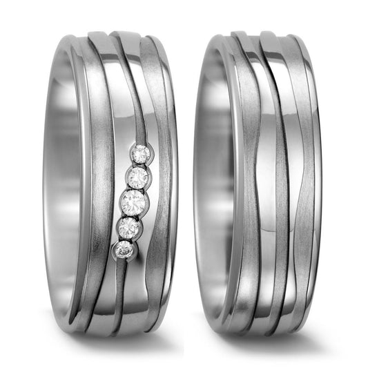 Produktbild: TitanFactory Titan Trauringe/Eheringe 52366/001/007/2000-52366/001/000/2000