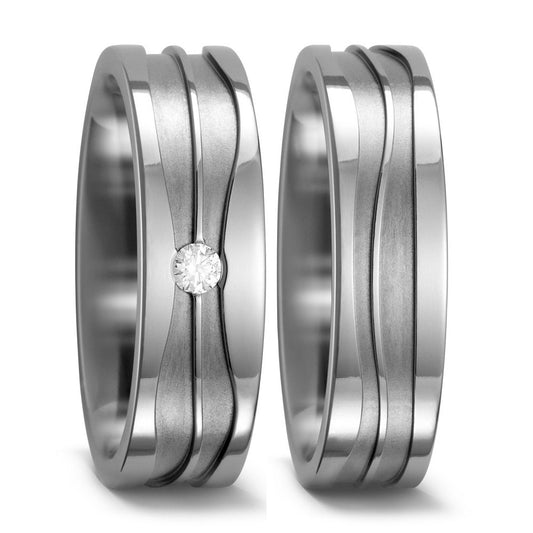 TitanFactory Titan Trauringe/Eheringe 52396/001/005/2000-52396/001/000/2000