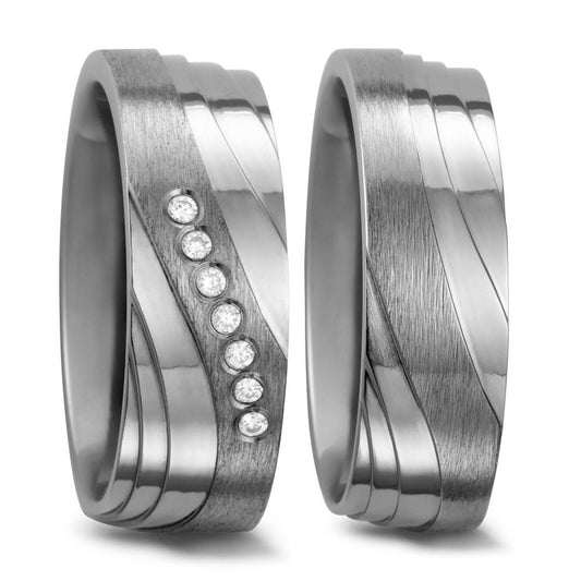 Produktbild: TitanFactory Titan Trauringe/Eheringe 52413/013/007/2000-52413/013/000/2000