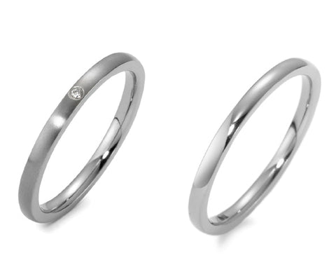 Produktbild: TitanFactory Titan Eheringe 52430/001/001/2000-52430/001/000/2000