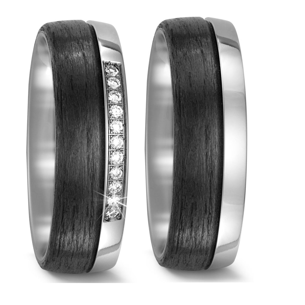 Produktbild: TitanFactory Trauringe/Eheringe 52477/000/011/2050-52477/000/000/2050