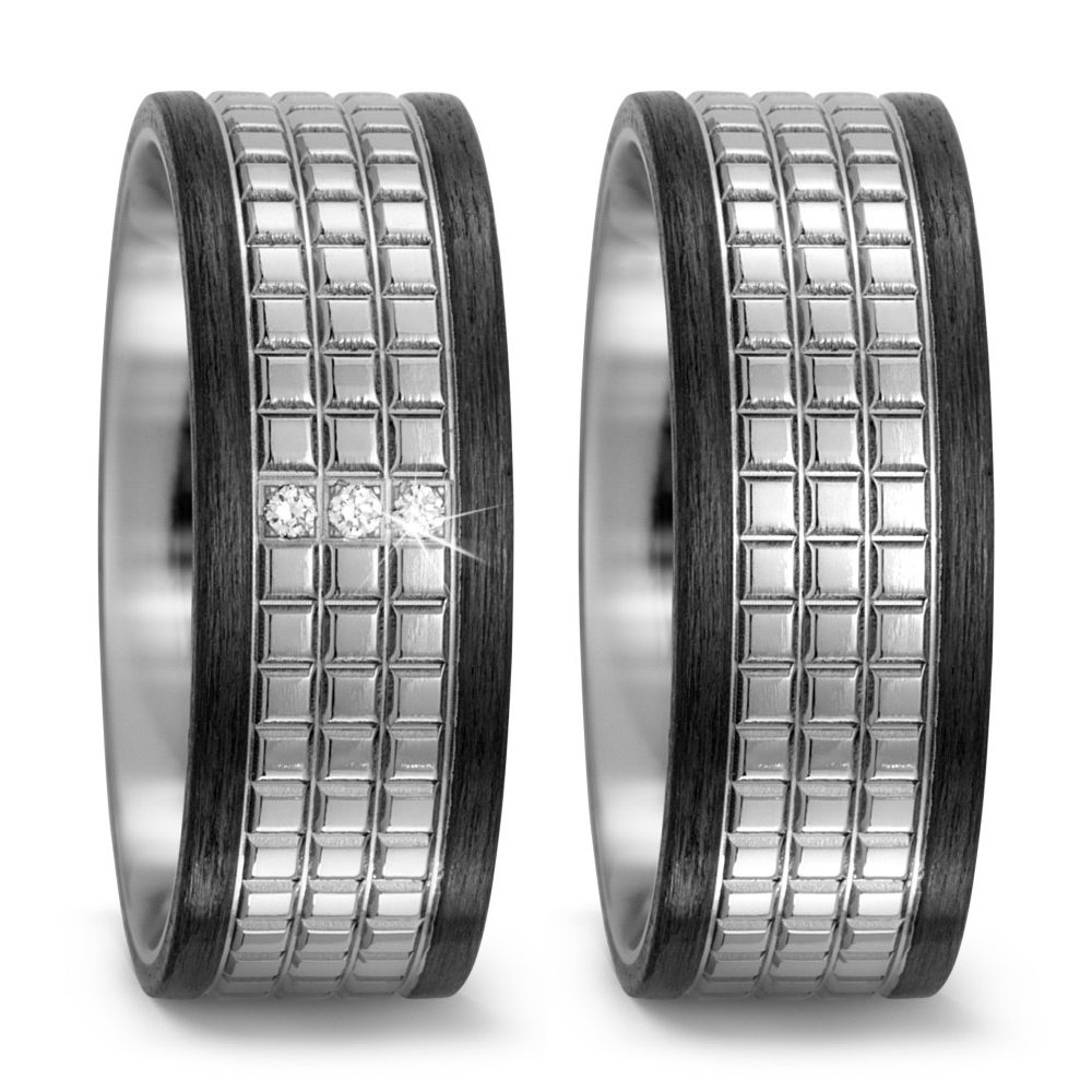 Produktbild: TitanFactory Eheringe Ti For Two 52496/000/003/2050-52496/000/000/2050