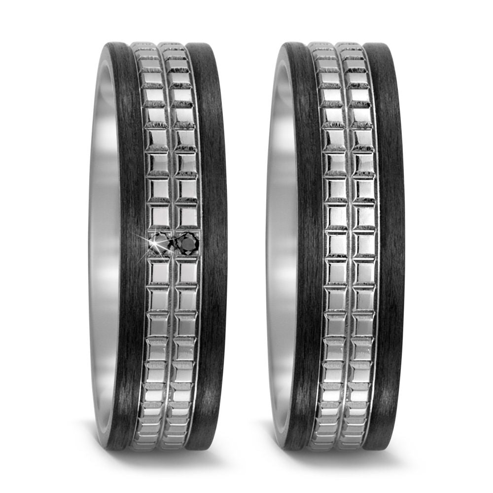 Produktbild: TitanFactory Eheringe Ti For Two 52497/000/228/2050-52497/000/000/2050