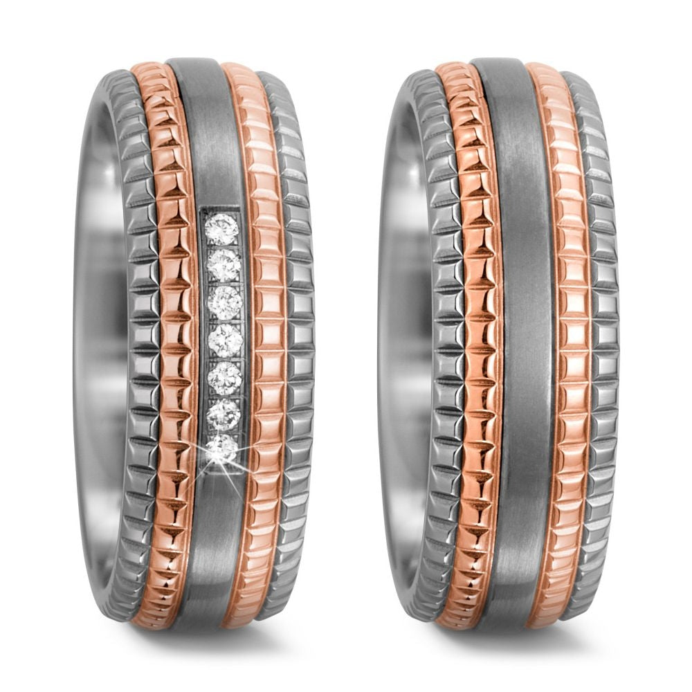 TitanFactory Eheringe/Trauringe Bicolor 52501/001/007/7203-52501/001/000/7203