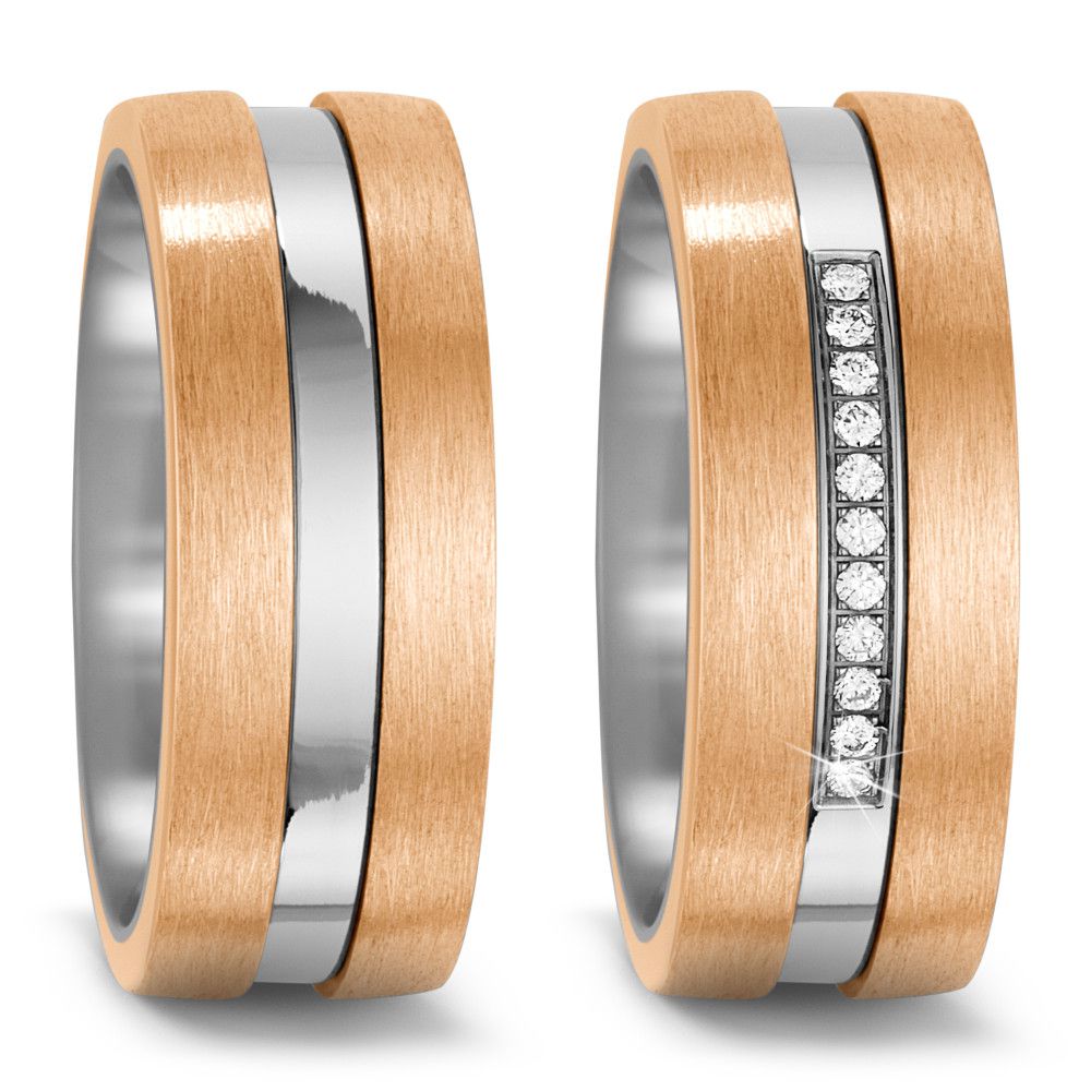 TitanFactory Trauringe/Eheringe 52528/013/011/G233-52528/013/000/G233