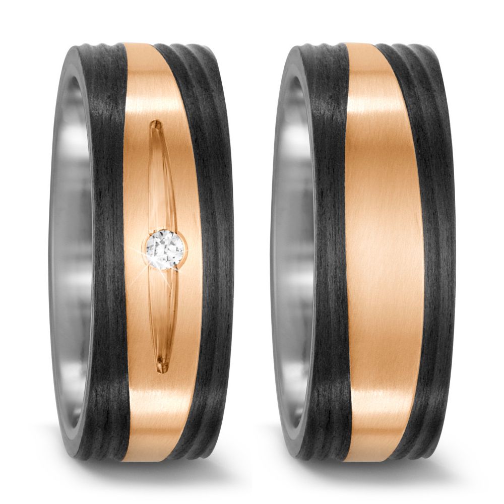 TitanFactory Trauringe/Eheringe 52535/001/000/G263-52535/001/003/G263