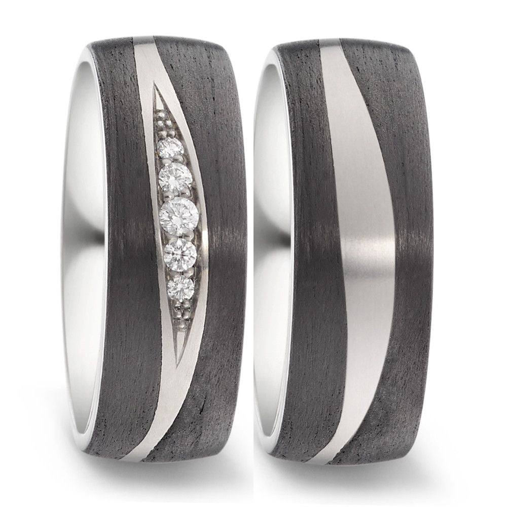 Produktbild: TitanFactory Eheringe/Trauringe Bicolor 52548/001/009/2050-52548/001/000/2050