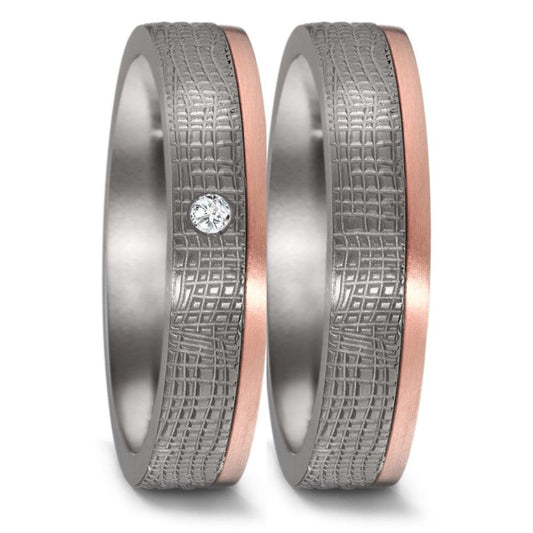 Teno Eheringe Tantal/Rotgold 52595/001/002/XR03