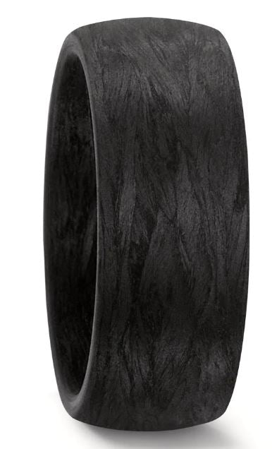 TitanFactory Trauringe/Eheringe aus Carbon Ringpaar mit Perle 59332/002/855/N000-59289/002/000/N000