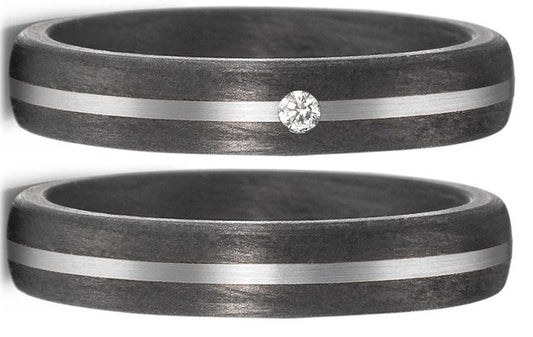 TitanFactory Eheringe/Trauringe Bicolor 59354/003/003/NU55-59354/003/000/NU55