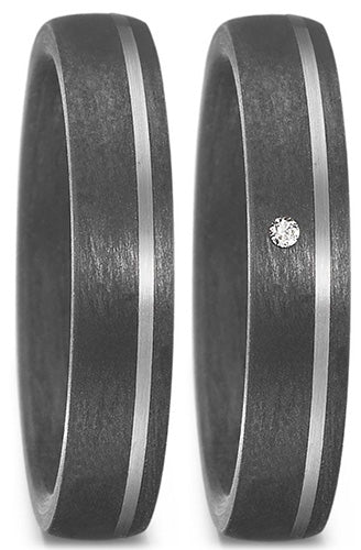 TitanFactory Eheringe/Trauringe Bicolor 59355/003/051/NU55-59355/003/000/NU55