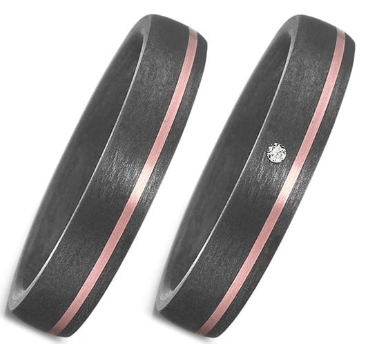 TitanFactory Eheringe/Trauringe Bicolor 59355/003/051/N556-59355/003/000/N556